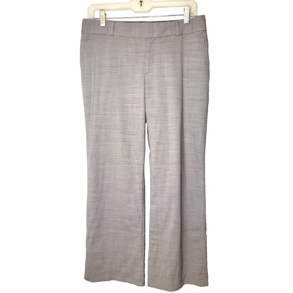 Banana Republic Pants - Banana Republic Gray Martin Fit Wool Lined Straight Leg Trouser Petite 8